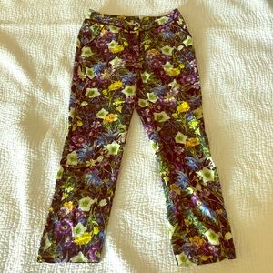 💚 SOLD 💚 Petite crop floral pants